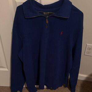 Polo by Ralph Lauren Blue Half-Zip Sweater